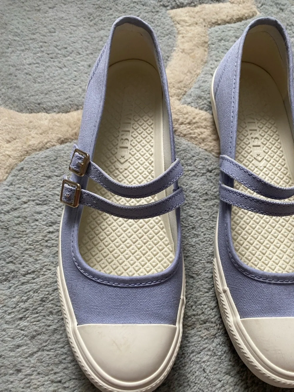 Converse Classic Double-Strap Mary Jane Sneakers in Lavender Size 9.5 New - Picture 4 of 12